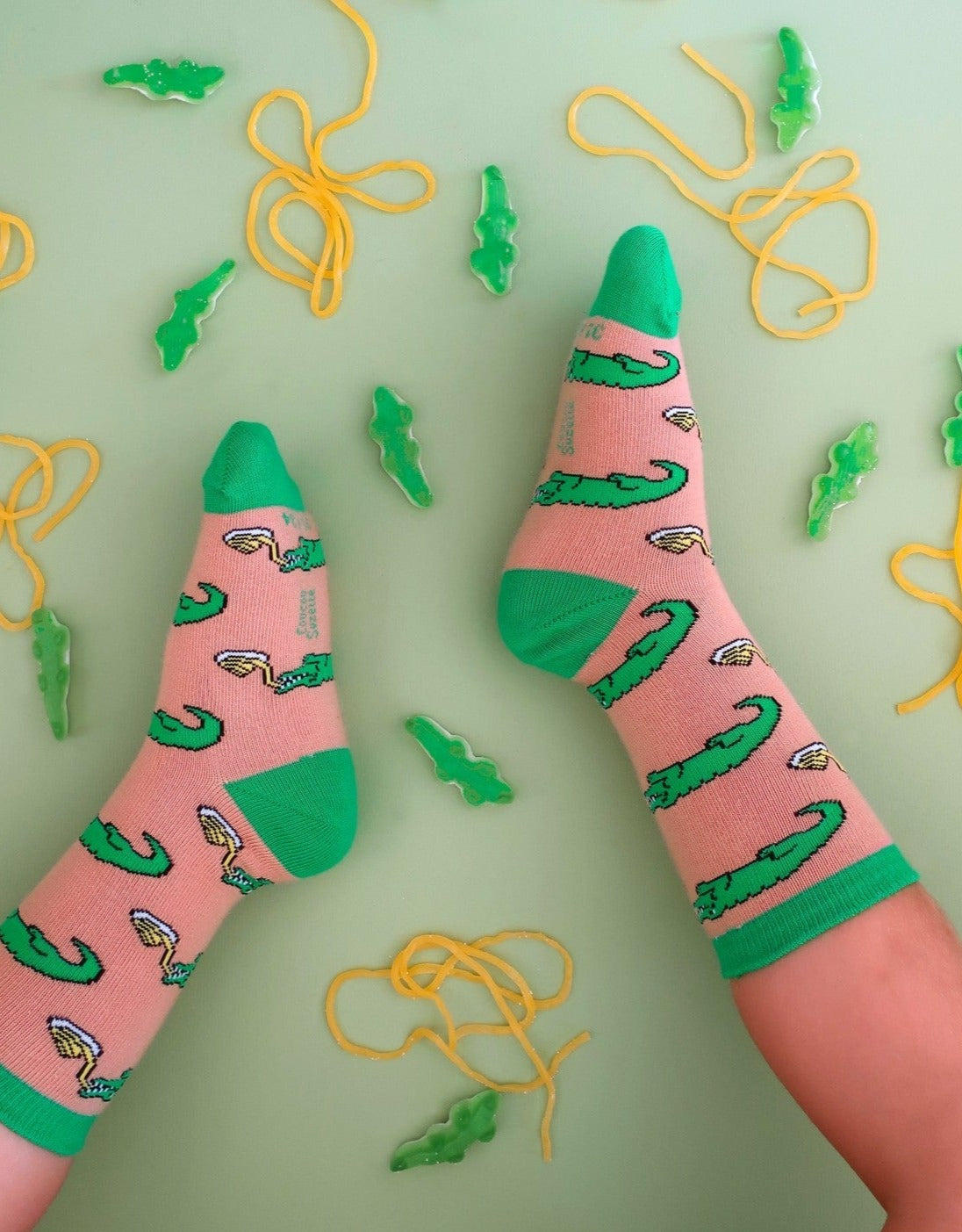 Kids Pasta Lover's Crocodile Socks