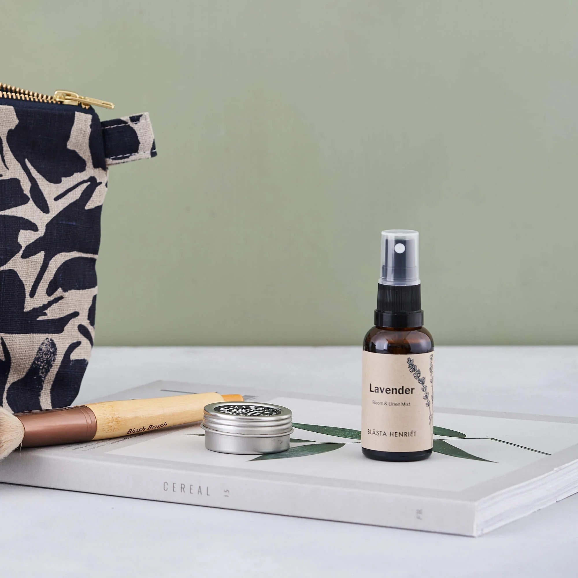 The Every Space 30ml Lavender Room & Linen Mist, containing French lavender pure essential oil and purified water, by Blästa Henriët