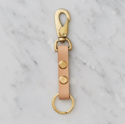 Handmade leather keyring