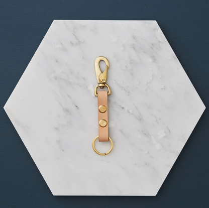 Handmade leather keyring
