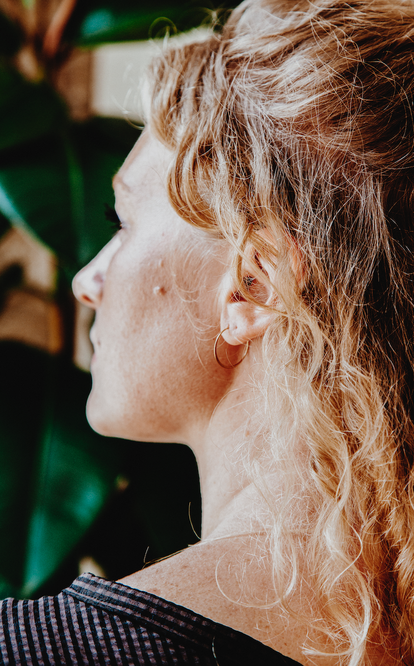 The Every Space Marianne minimal silver hoop earrings by Roake Studio