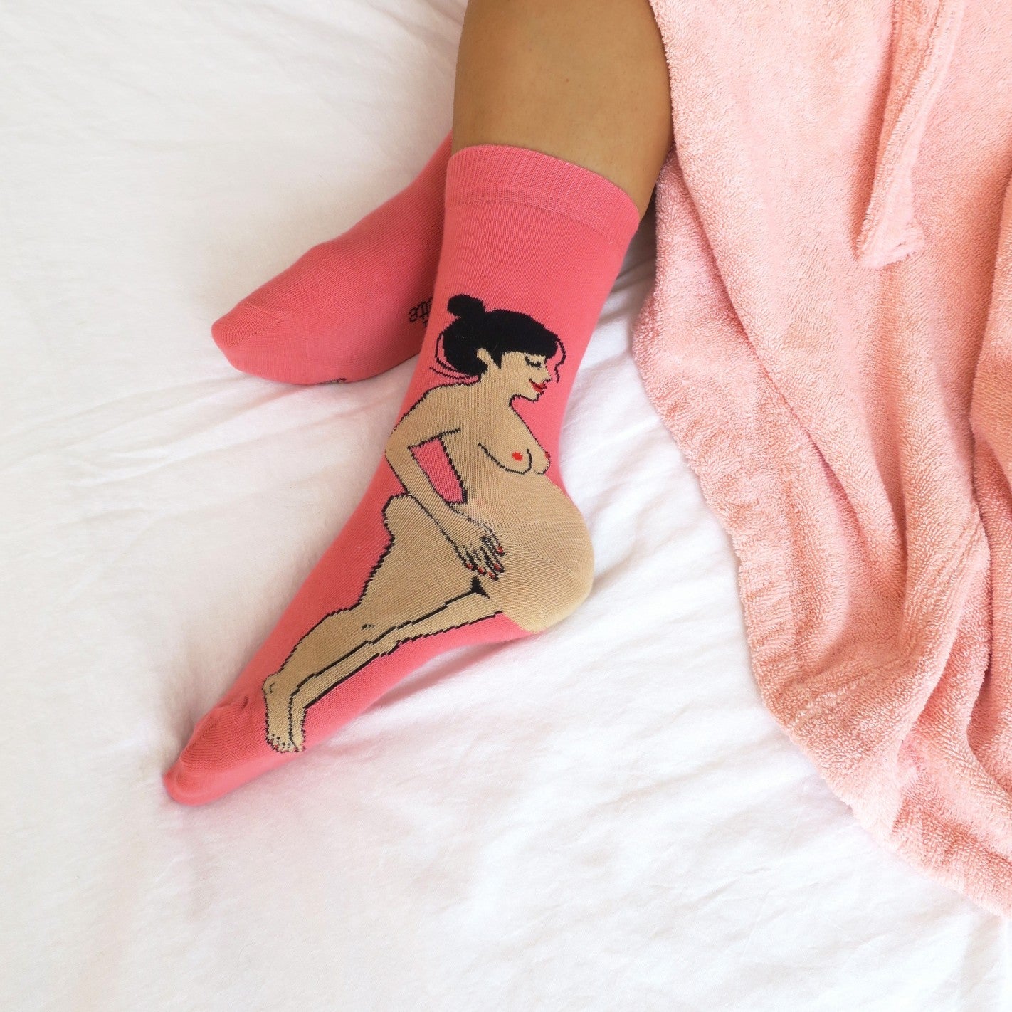 Pregnant Woman Socks