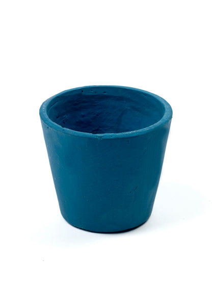 Stoneware Plant Pot in Blue by Serax