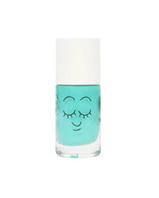 Rio Mint Green water-based nail polish by Nailmatic, featuring a cartoon character design on the label.