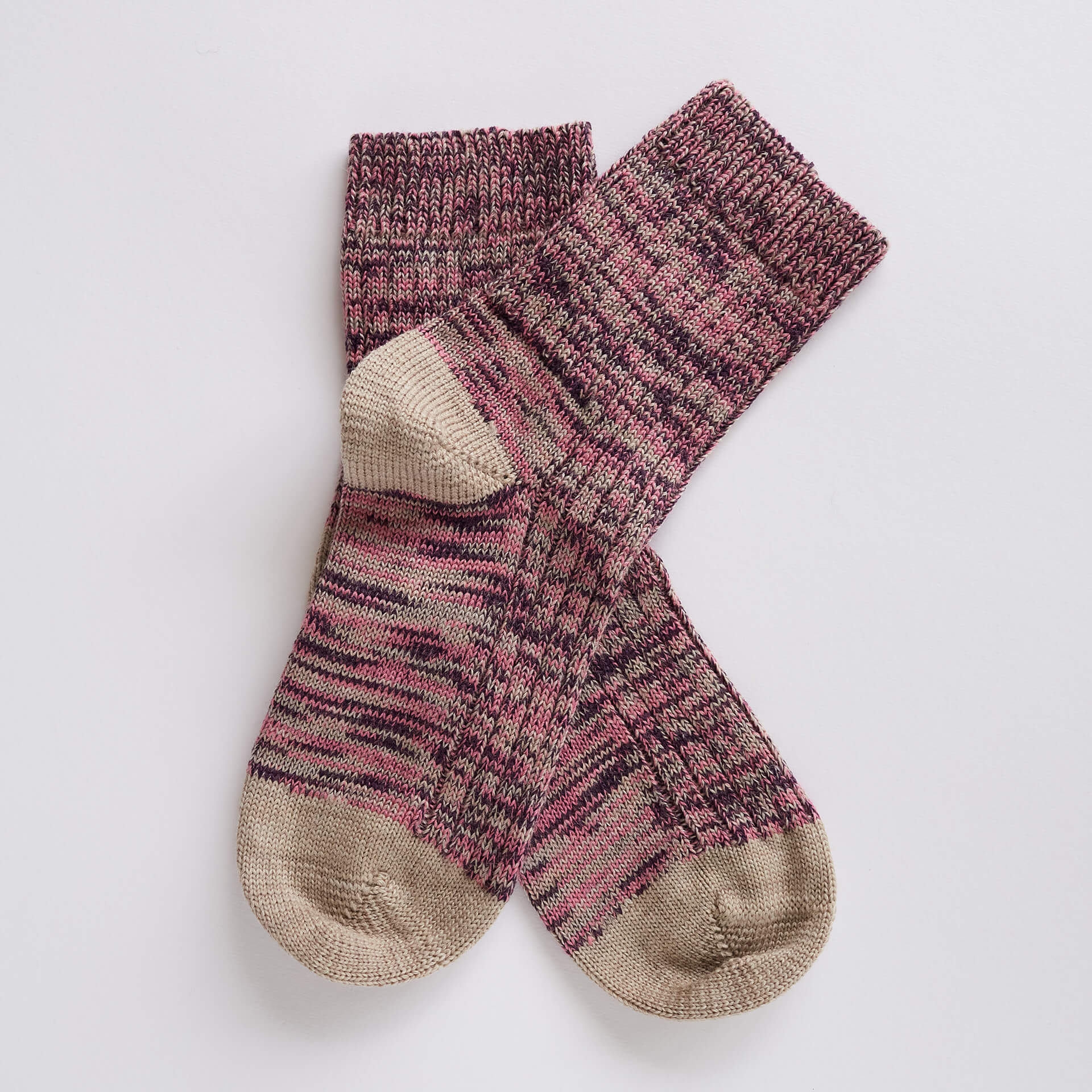 The Every Space Josie wool socks in pink rose by Rock and Ruby