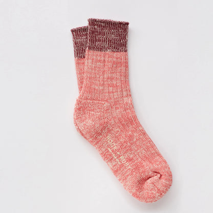 The Every Space Elsie cotton socks in pink rose by Rock and Ruby