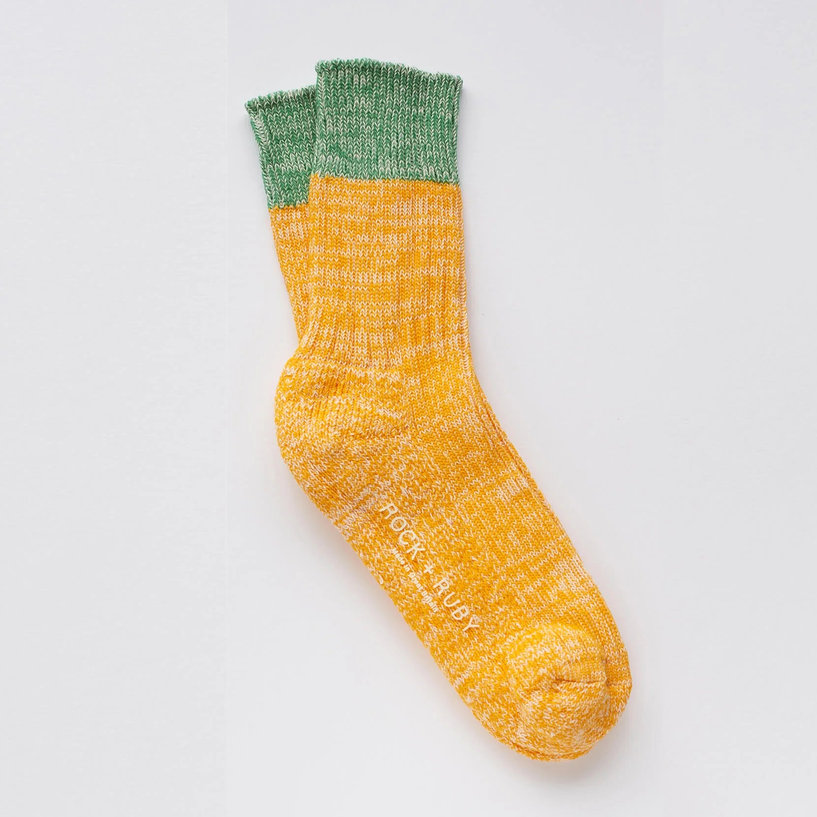 The Every Space Elsie cotton socks in sunny yellow by Rock and Ruby