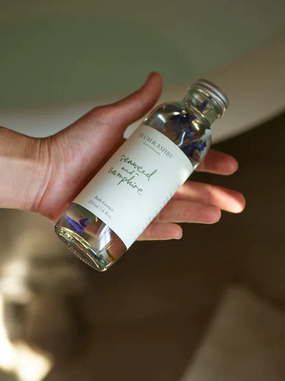 The Every Space Seaweed and Samphire Bath Essence enriched with natural coconut oil by Plum & Ashby