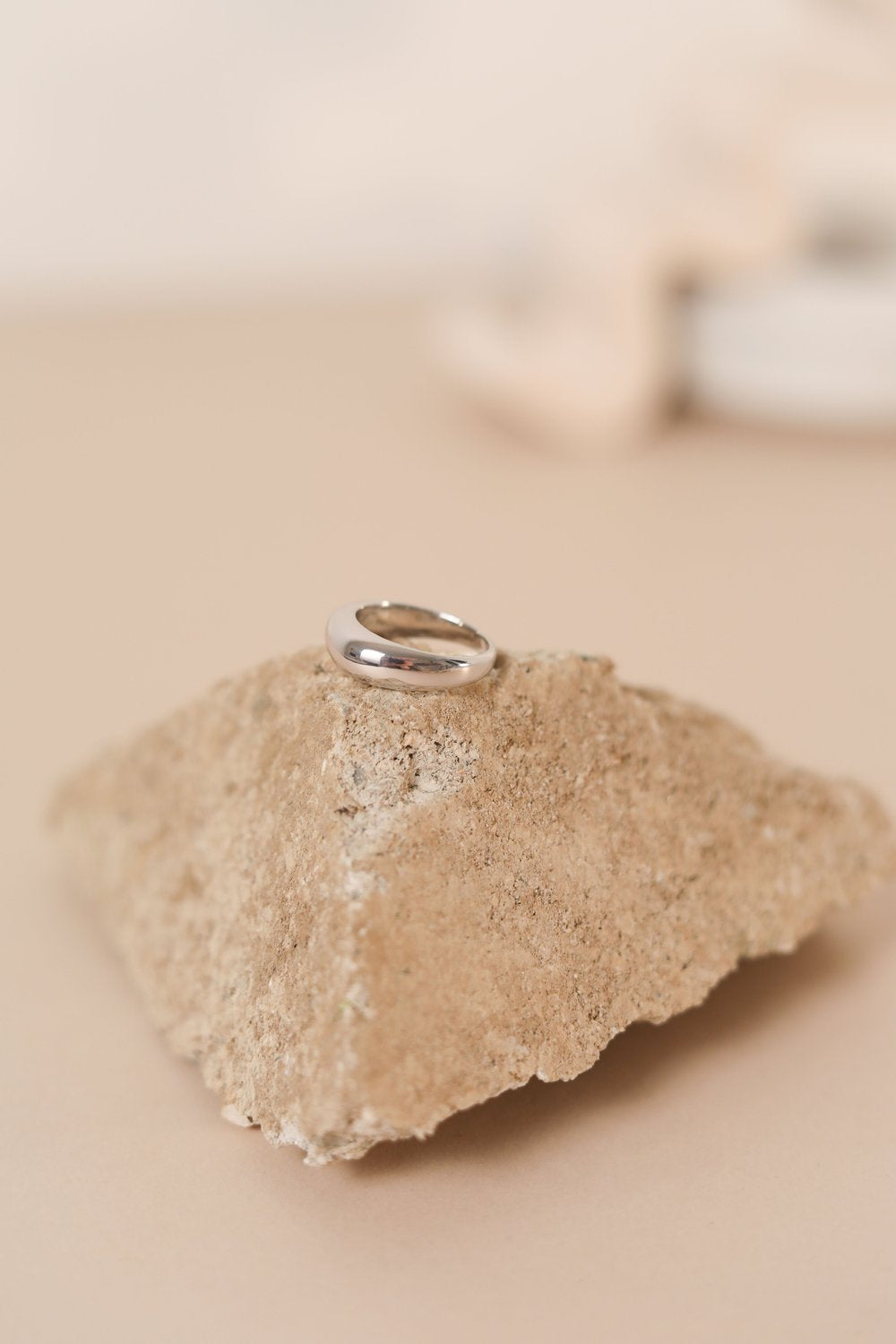 The Every Space Della Dome Ring in sterling silver by Roake Studio