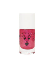 Sissi Pink Glitter water-based nail polish by Nailmatic, featuring a cartoon character design on the label.