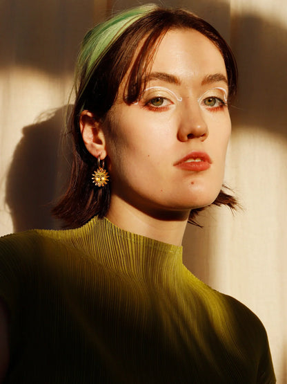 Sun Hoops Earrings