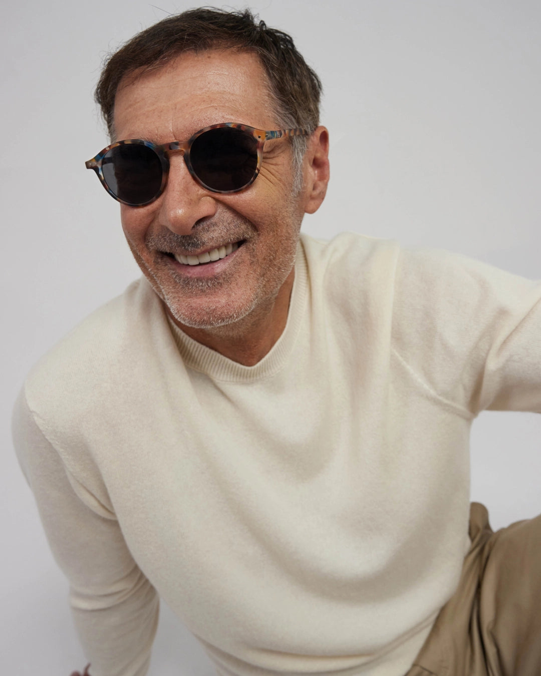 Izipizi Sun Reading Glasses | Pantos Frame #D, Blue Tortoise