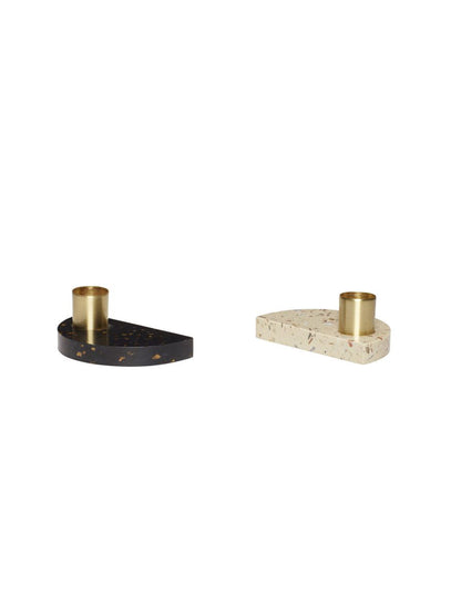 Crescent Candle Holders Set