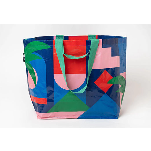The Every Space Baja Ahah Medium Tote Bag, made from 100% recycled plastic bottles, with strong, wipe-clean Internal zip pocket, and double 100% cotton handles by Herd