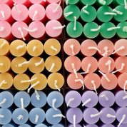 Coloured Dining Candle