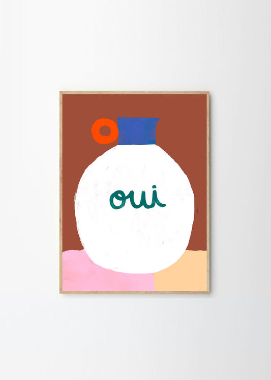 Vase Oui Print by Mattias Larraín