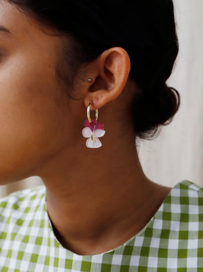 Violet 14k Gold Fill Hoops by Wolf & Moon 