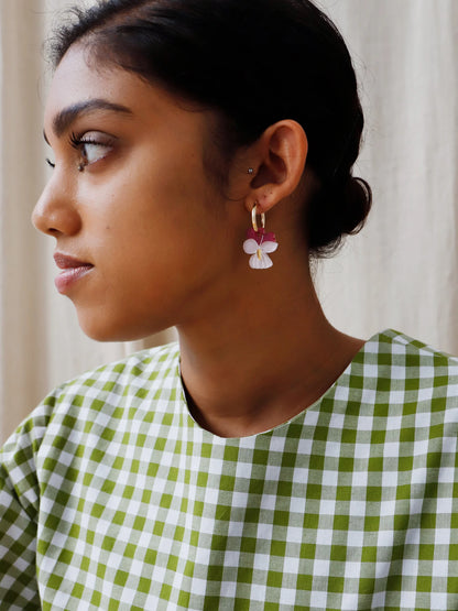 Violet 14k Gold Fill Hoops by Wolf & Moon 