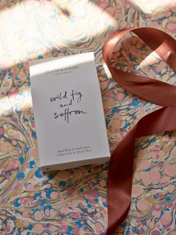 Wild Fig and Saffron Wash and Lotion Gift Set by Plum & Ashby