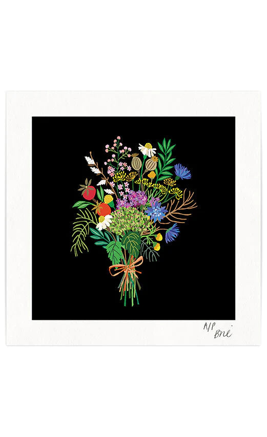 Wild Posy Giclee Print by Brie Harrison 
