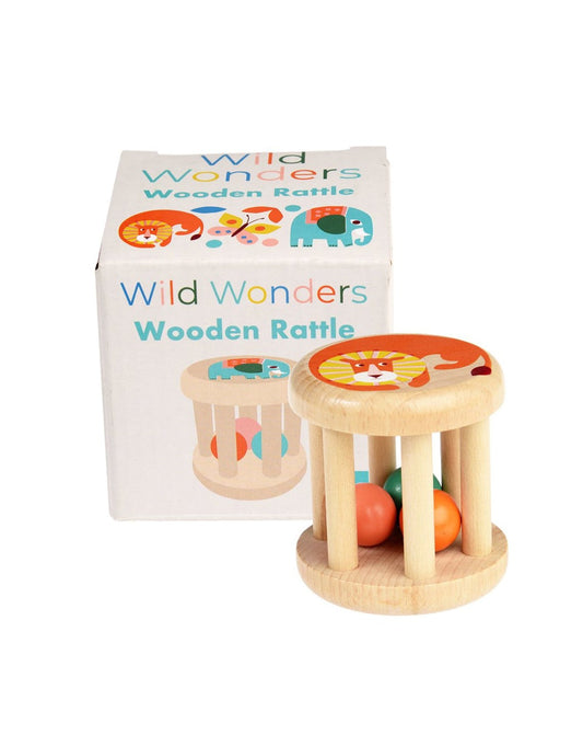 Wooden Rattle for Children by Wild Wonders