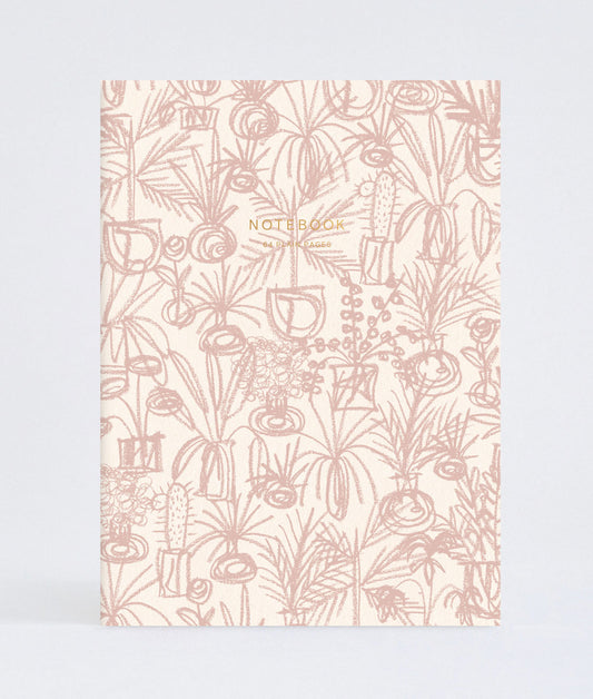 Pink Plant Design Notebook by Wrap 