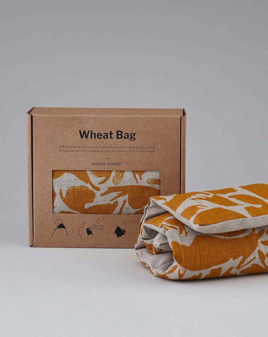 Yellow Linen Wheat Bag by Blasta Henriet 